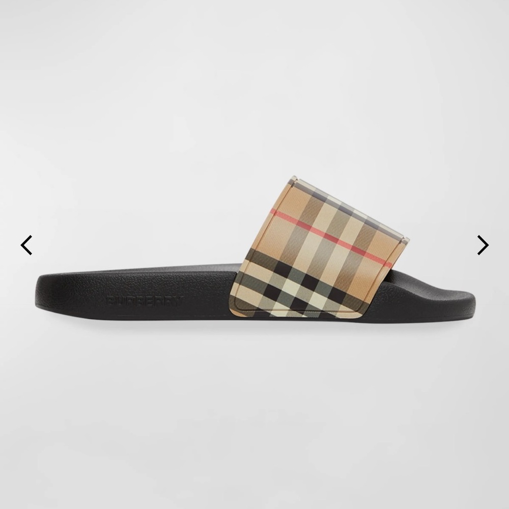 BURBERRY Furley Vintage Check Slide Sandals